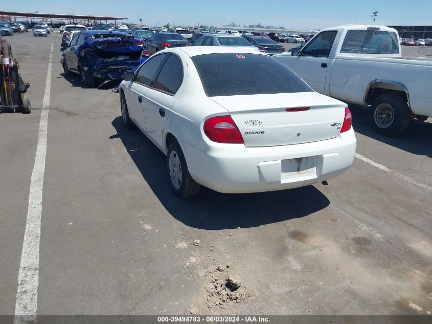 2003 Dodge Neon Se VIN: 1B3ES26C43D161642 Lot: 39494783