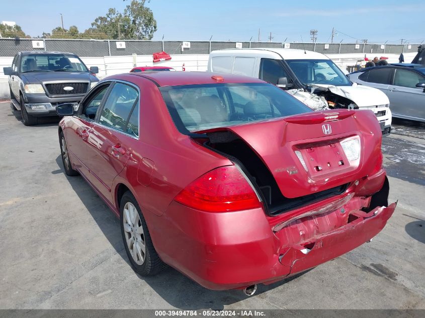 2007 Honda Accord 3.0 Ex VIN: 1HGCM66537A048590 Lot: 39494784