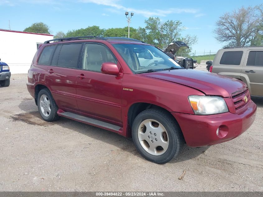 2004 Toyota Highlander Limited V6 VIN: JTEEP21A740064753 Lot: 39494822