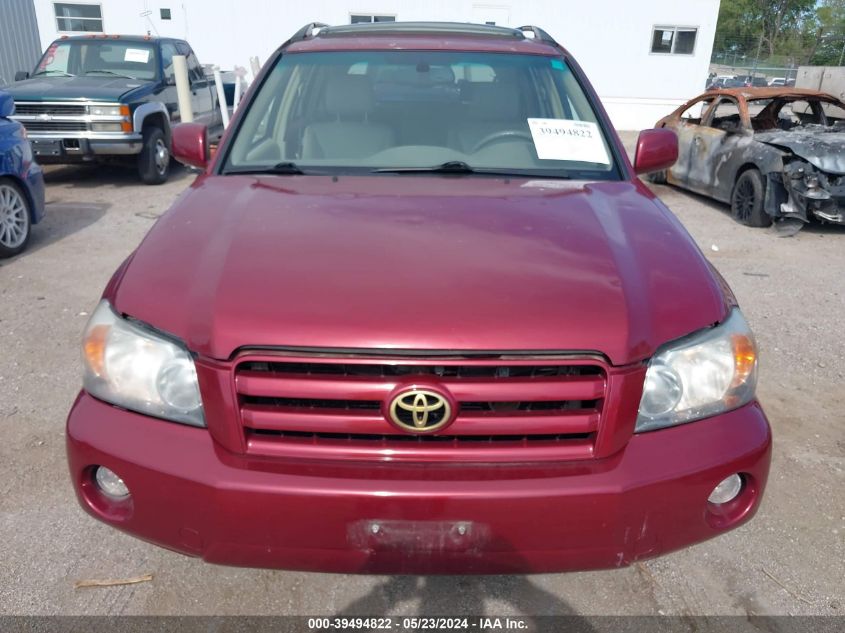 2004 Toyota Highlander Limited V6 VIN: JTEEP21A740064753 Lot: 39494822