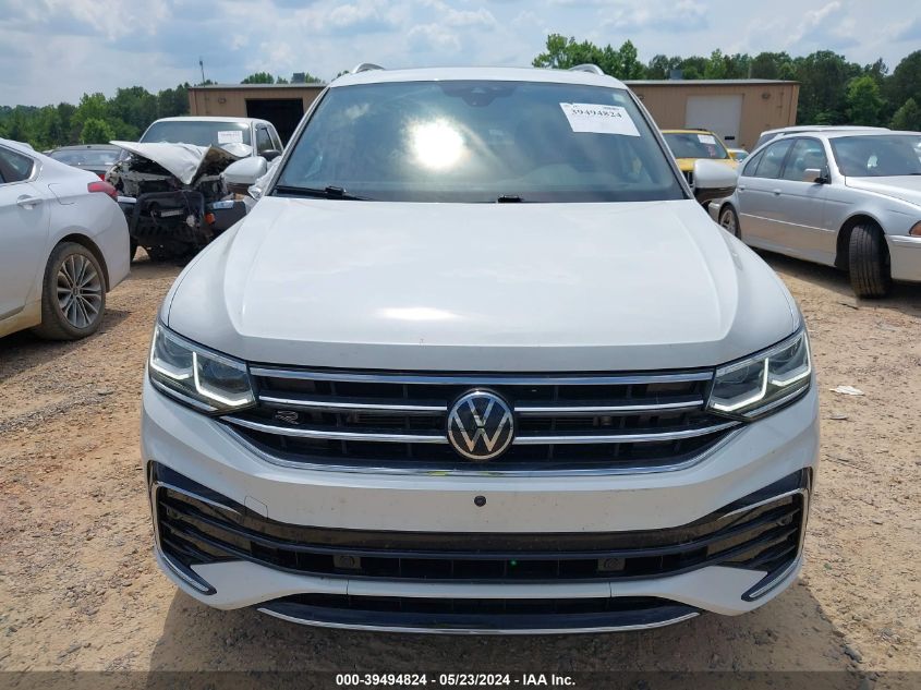 2022 VOLKSWAGEN TIGUAN 2.0T SEL R-LINE - 3VV4B7AX9NM021743