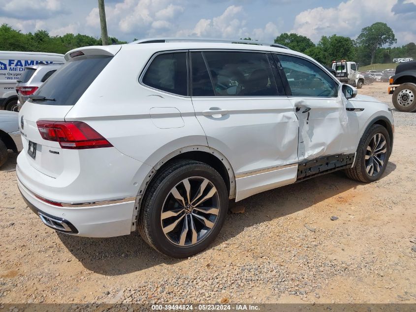 2022 Volkswagen Tiguan 2.0T Sel R-Line VIN: 3VV4B7AX9NM021743 Lot: 39494824