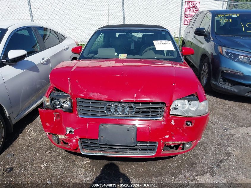 WAUAT48H43K016494 2003 Audi A4 3.0