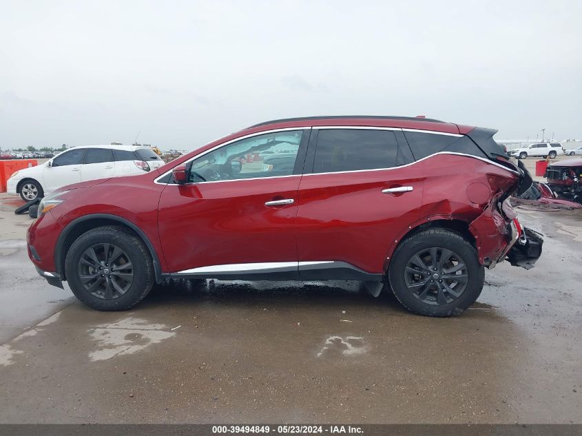 2018 Nissan Murano Sv VIN: 5N1AZ2MG9JN174520 Lot: 39494849