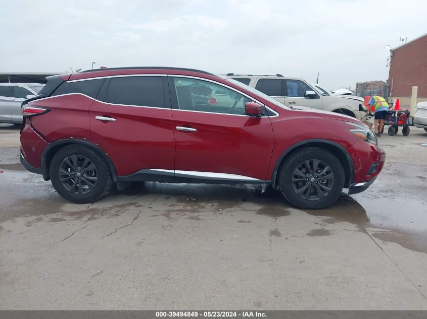 2018 Nissan Murano Sv VIN: 5N1AZ2MG9JN174520 Lot: 39494849