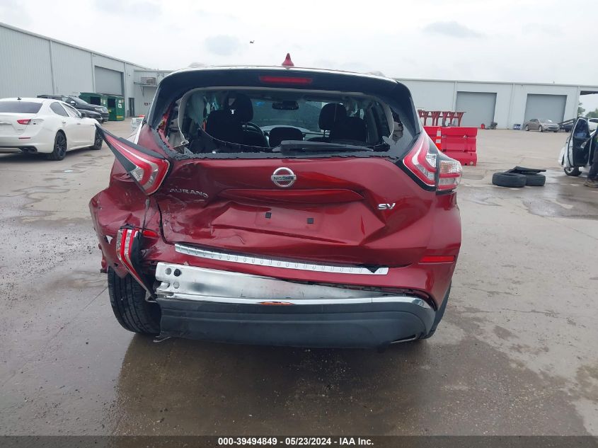 2018 Nissan Murano Sv VIN: 5N1AZ2MG9JN174520 Lot: 39494849