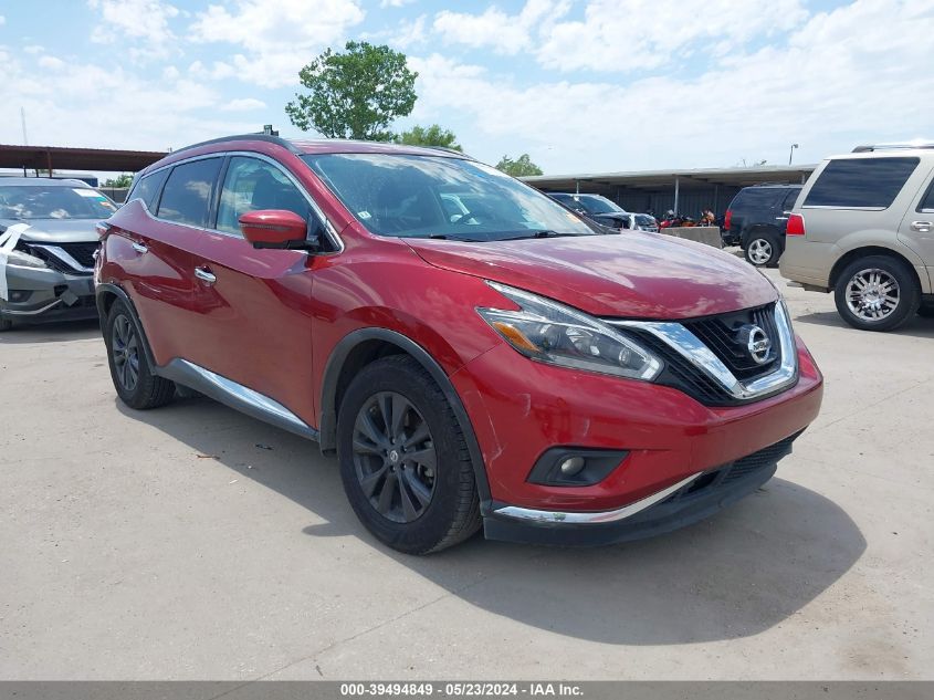 2018 Nissan Murano Sv VIN: 5N1AZ2MG9JN174520 Lot: 39494849