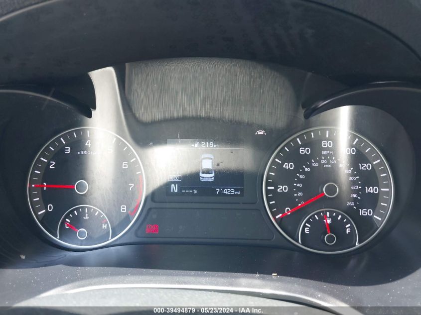 2019 Kia Optima S VIN: 5XXGT4L32KG289645 Lot: 39494879