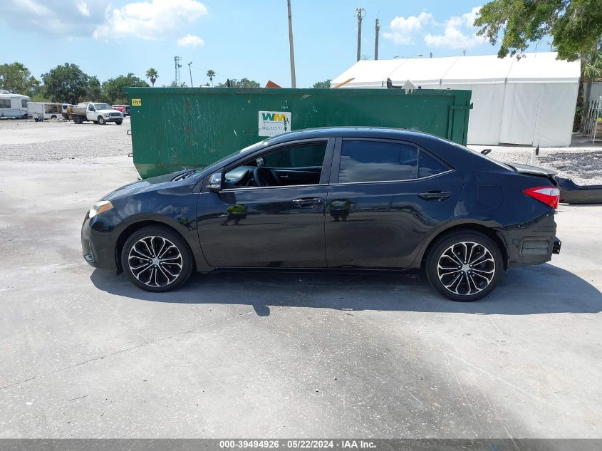 2015 Toyota Corolla S Plus VIN: 2T1BURHE4FC230169 Lot: 39494926