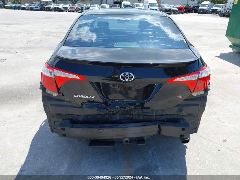 2015 Toyota Corolla S Plus VIN: 2T1BURHE4FC230169 Lot: 39494926