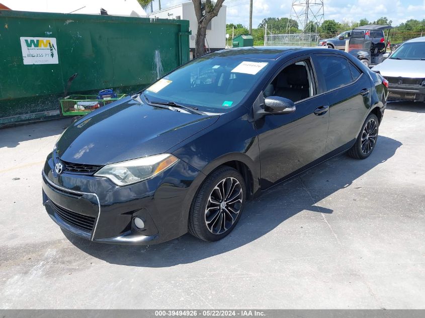 2015 Toyota Corolla S Plus VIN: 2T1BURHE4FC230169 Lot: 39494926