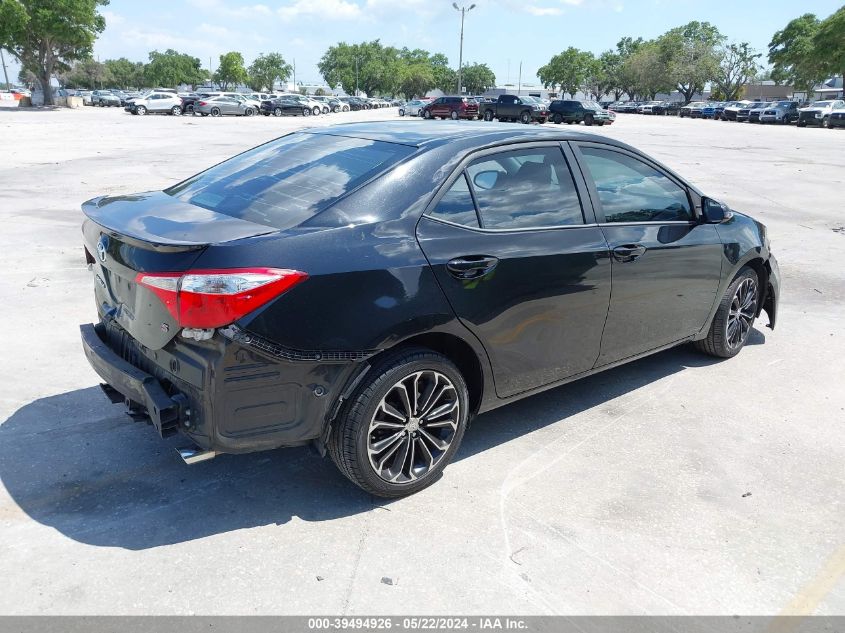 2015 Toyota Corolla S Plus VIN: 2T1BURHE4FC230169 Lot: 39494926