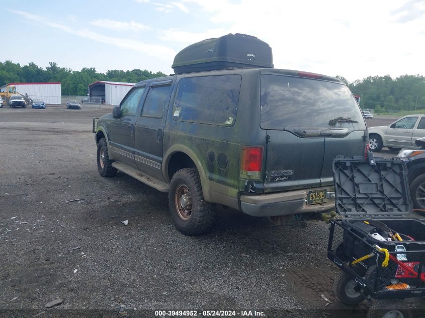 2000 Ford Excursion Limited VIN: 1FMNU43S3YEA14967 Lot: 39494952