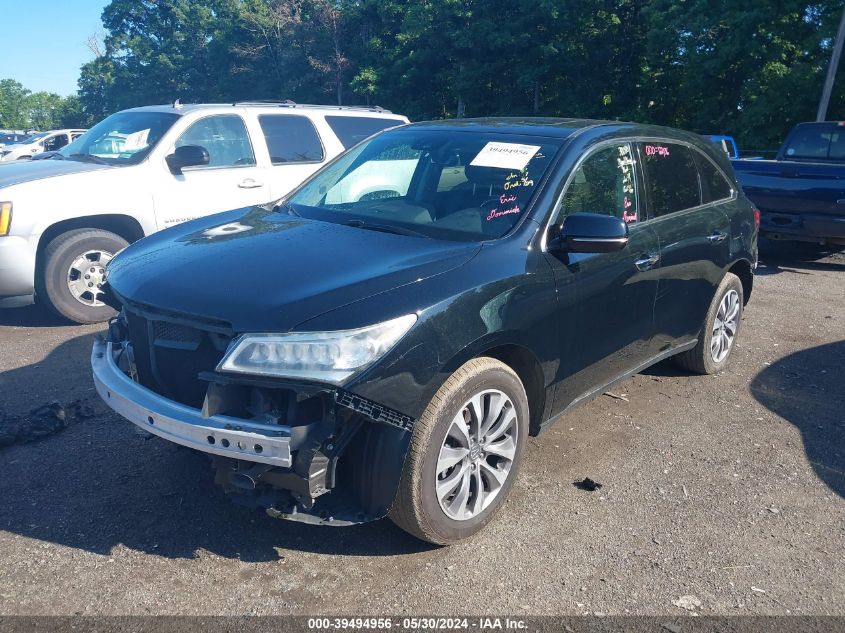 2016 Acura Mdx Technology Acurawatch Plus Packages/Technology Package VIN: 5FRYD4H42GB051595 Lot: 39494956