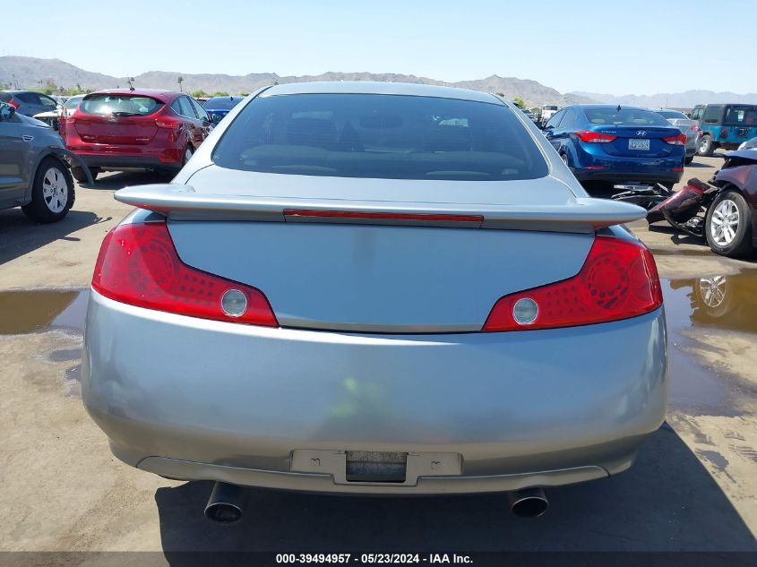 2003 Infiniti G35 Base W/Leather VIN: JNKCV54E23M200293 Lot: 39494957