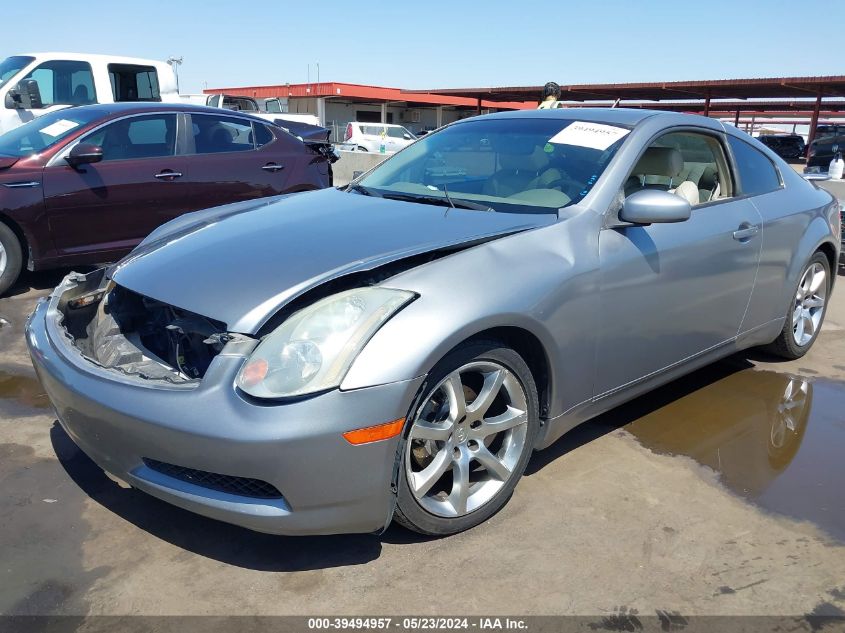 2003 Infiniti G35 Base W/Leather VIN: JNKCV54E23M200293 Lot: 39494957