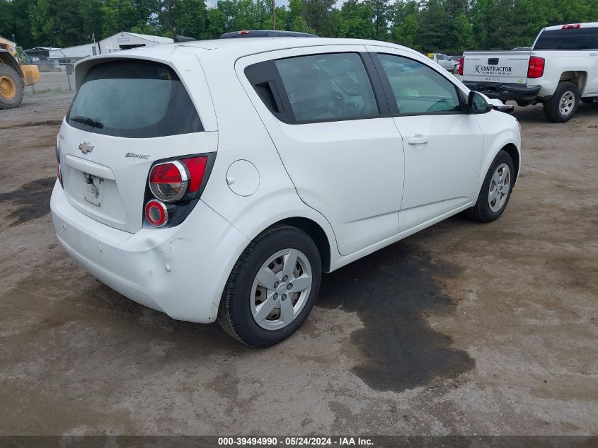 2014 Chevrolet Sonic Ls Auto VIN: 1G1JA6SH0E4185165 Lot: 39494990