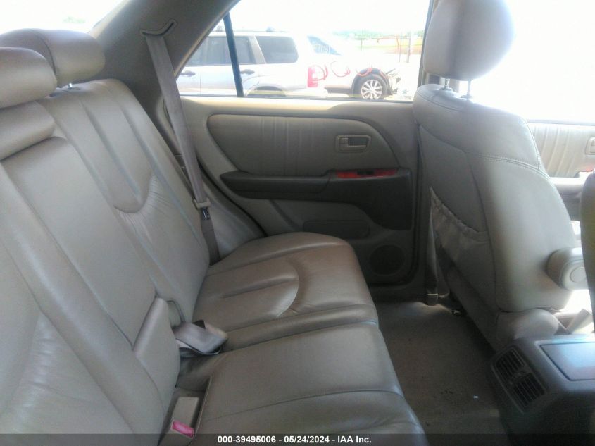 2000 Lexus Rx 300 VIN: JT6HF10UXY0158178 Lot: 39495006