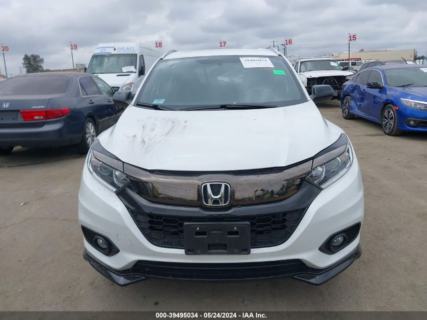 2022 Honda Hr-V 2Wd Sport VIN: 3CZRU5H18NM718206 Lot: 39495034