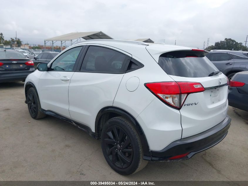 2022 Honda Hr-V 2Wd Sport VIN: 3CZRU5H18NM718206 Lot: 39495034