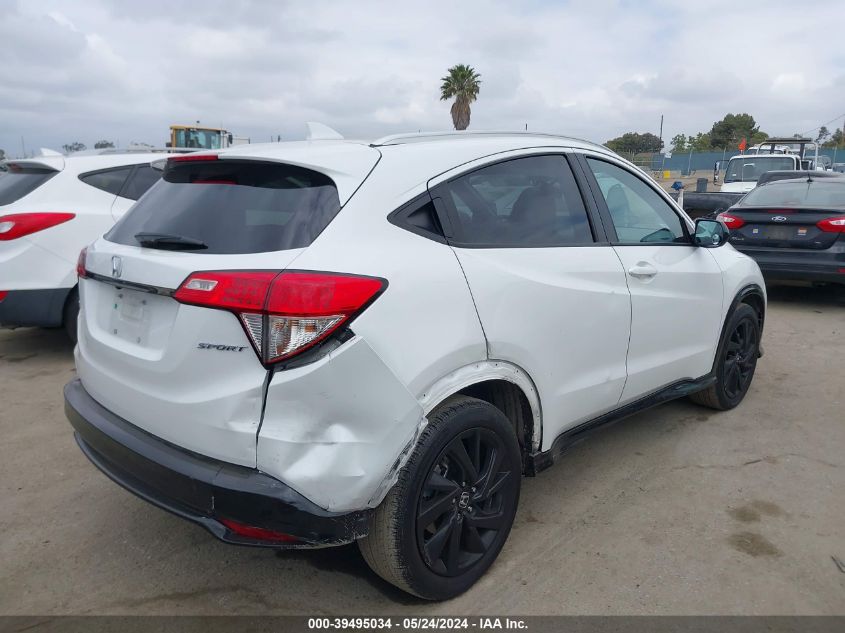 2022 Honda Hr-V 2Wd Sport VIN: 3CZRU5H18NM718206 Lot: 39495034