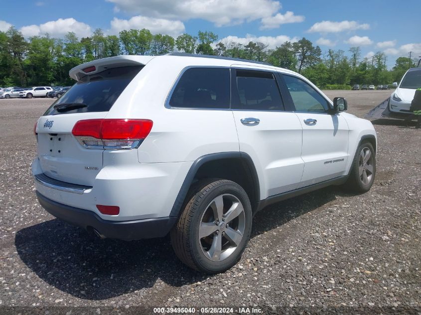 2016 Jeep Grand Cherokee Limited VIN: 1C4RJFBT2GC316183 Lot: 39495040