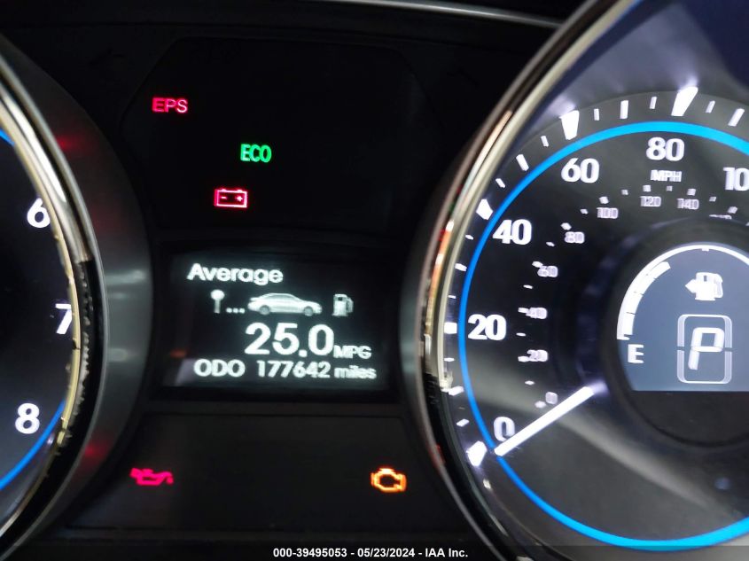 2013 Hyundai Sonata Limited VIN: 5NPEC4ACXDH568794 Lot: 39495053