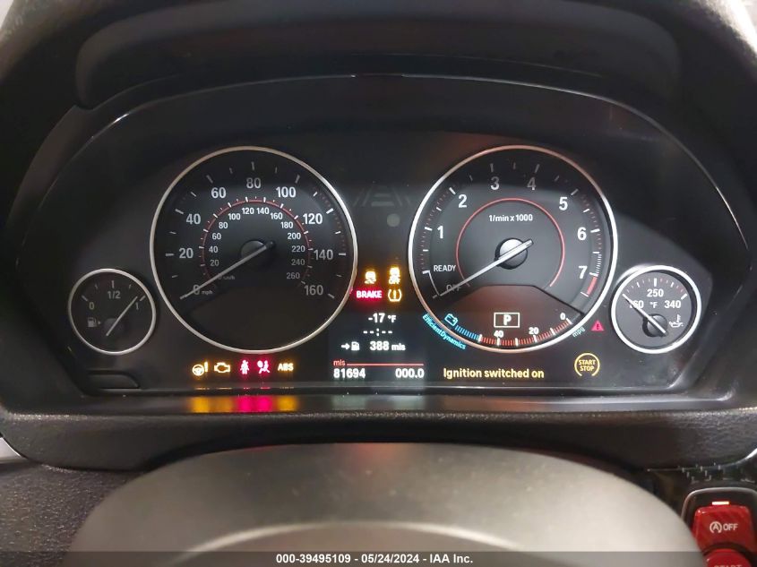 2013 BMW 335I xDrive VIN: WBA3B9G57DNR89661 Lot: 39495109