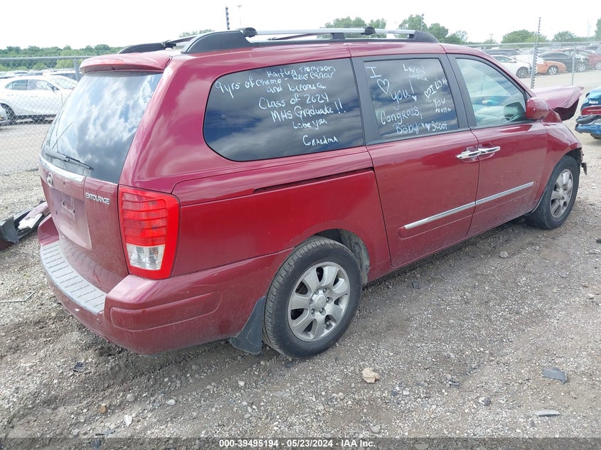 2008 Hyundai Entourage Gls/Limited VIN: KNDMC233586051366 Lot: 39495194