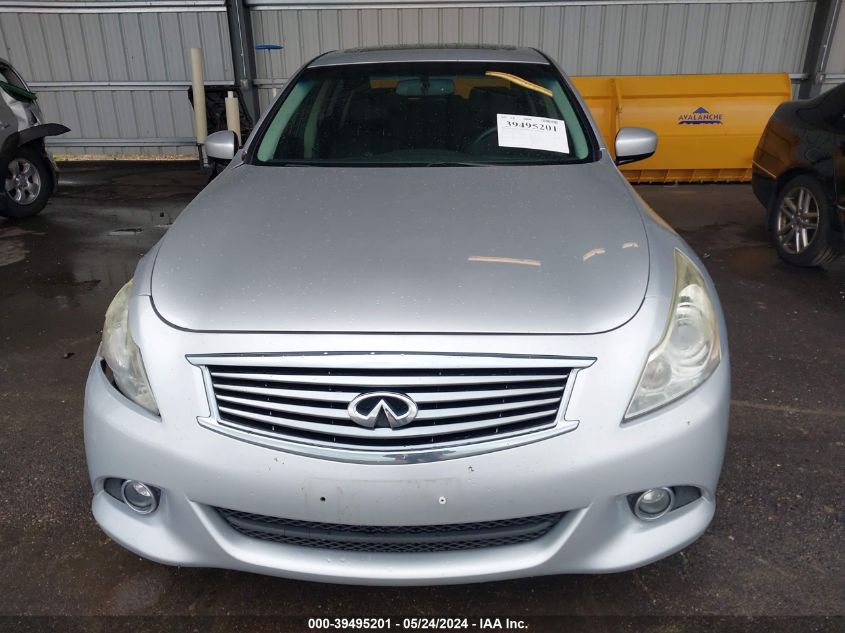 2012 Infiniti G37 VIN: JN1CV6AR8CM970760 Lot: 39495201