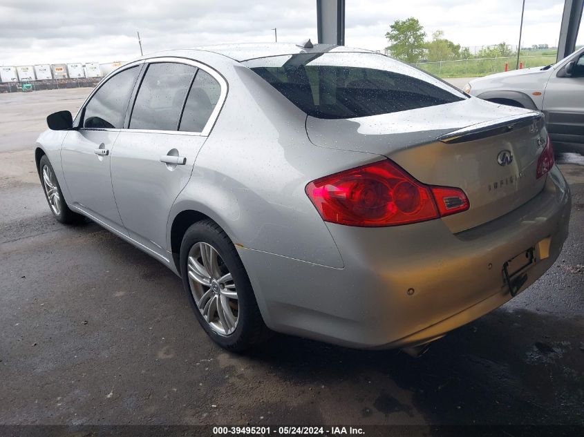 2012 Infiniti G37 VIN: JN1CV6AR8CM970760 Lot: 39495201