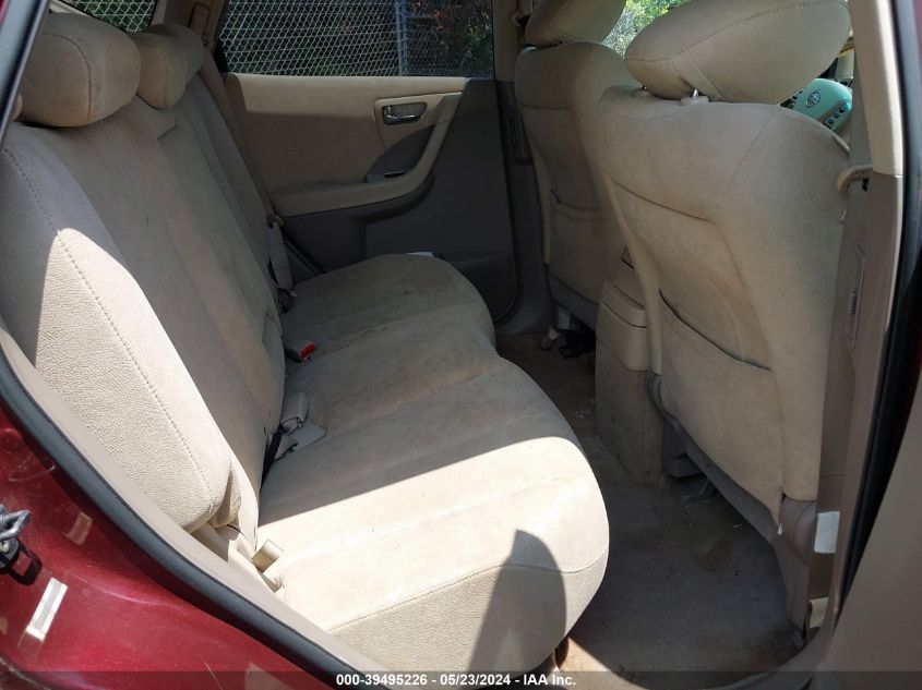 2007 Nissan Murano S VIN: JN8AZ08T97W510108 Lot: 39495226