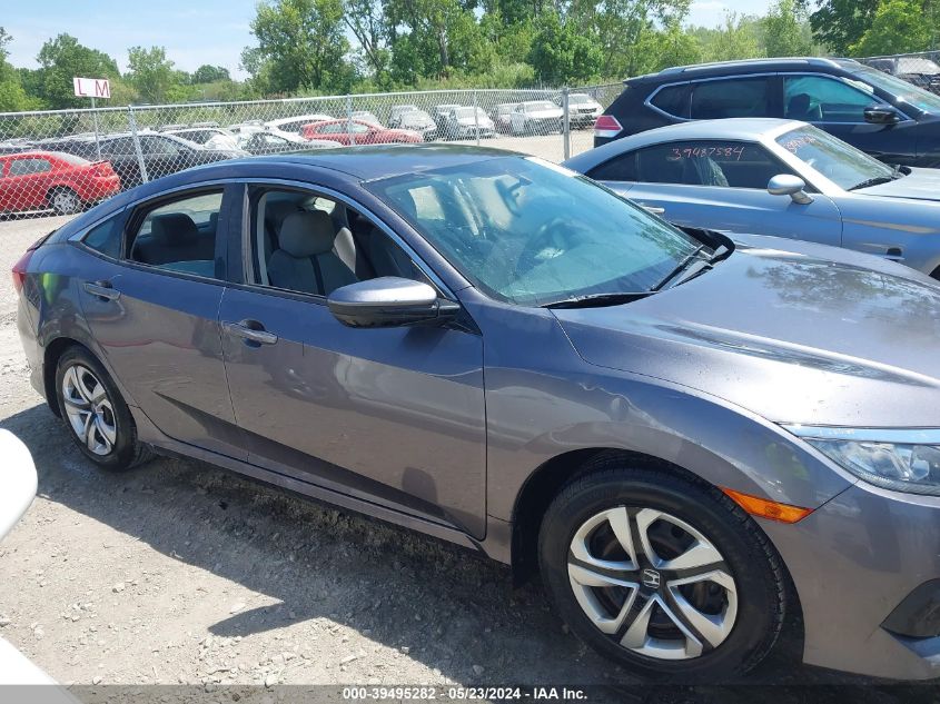2018 Honda Civic Lx VIN: 19XFC2E52JE024116 Lot: 39495282