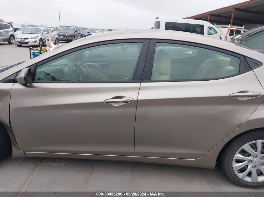 2012 Hyundai Elantra Gls VIN: 5NPDH4AE6CH116533 Lot: 39495296