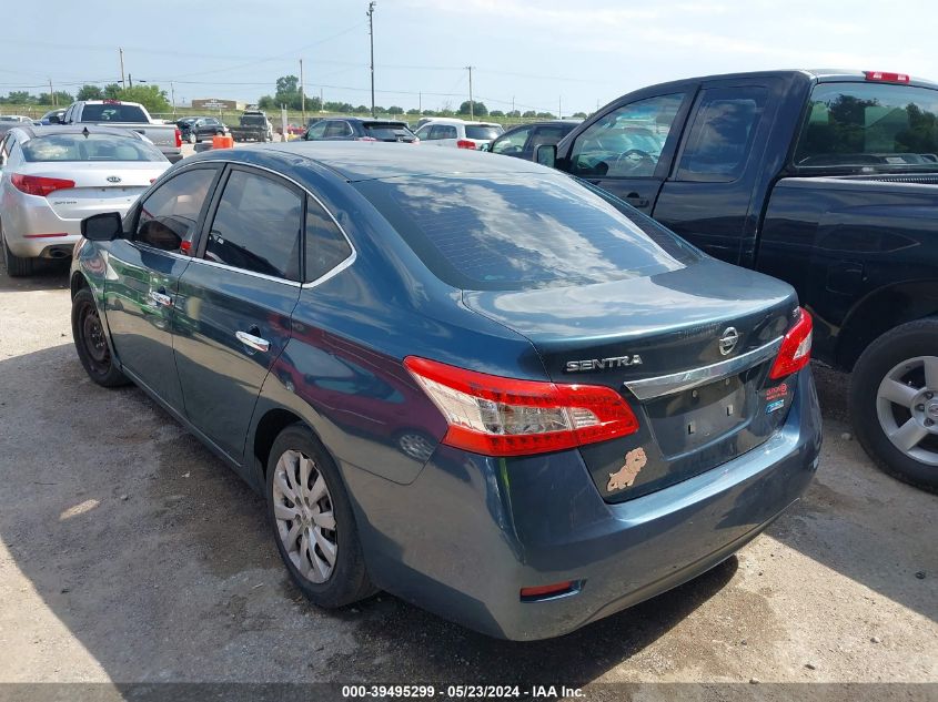 2014 Nissan Sentra Sv VIN: 3N1AB7AP7EY203342 Lot: 39495299