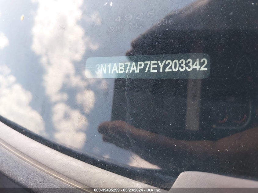 2014 Nissan Sentra Sv VIN: 3N1AB7AP7EY203342 Lot: 39495299