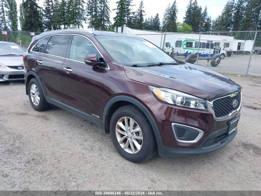 2016 Kia Sorento 3.3L Lx VIN: 5XYPGDA59GG073318 Lot: 39495346