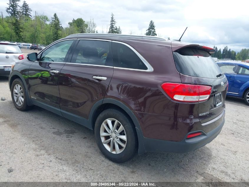 2016 Kia Sorento 3.3L Lx VIN: 5XYPGDA59GG073318 Lot: 39495346