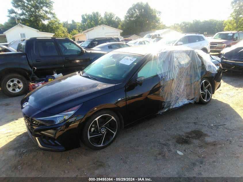 VIN KMHLR4AF5NU303879 2022 HYUNDAI ELANTRA N LINE