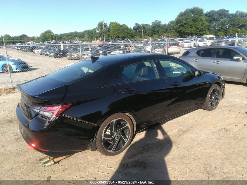 VIN KMHLR4AF5NU303879 2022 HYUNDAI ELANTRA N LINE