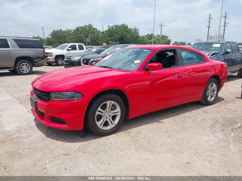 2022 Dodge Charger Sxt Rwd VIN: 2C3CDXBG5NH145241 Lot: 39495383