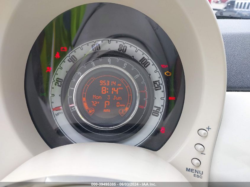 2012 Fiat 500C Lounge VIN: 3C3CFFER4CT313764 Lot: 39495385