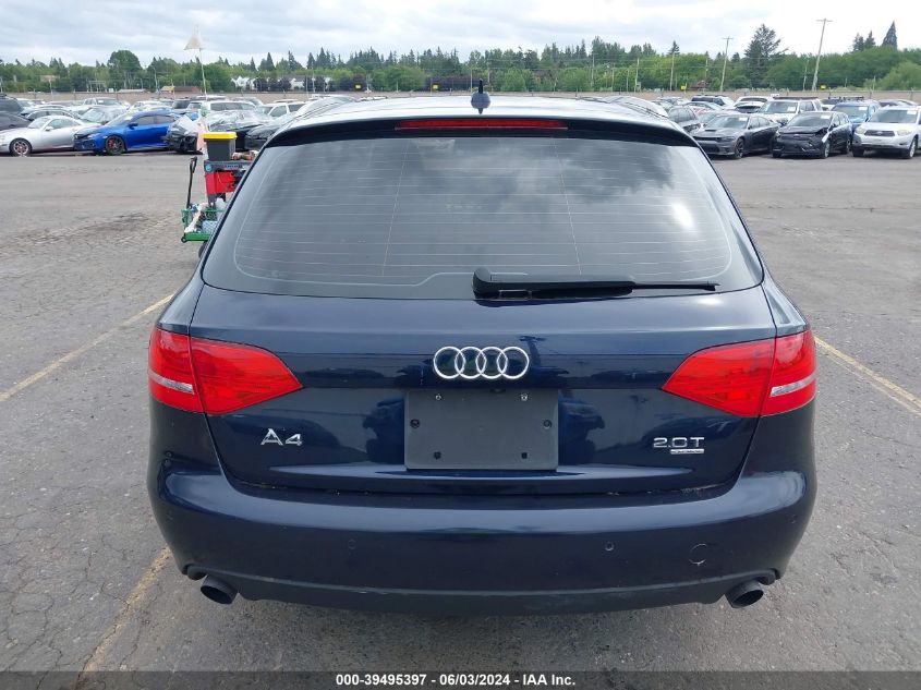 2009 Audi A4 2.0T Avant VIN: WAUXF78K59A226681 Lot: 39495397