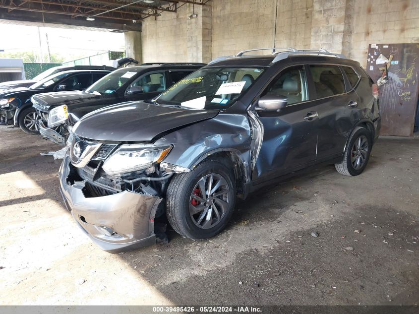 2014 Nissan Rogue Sl VIN: 5N1AT2MV2EC862926 Lot: 39495426