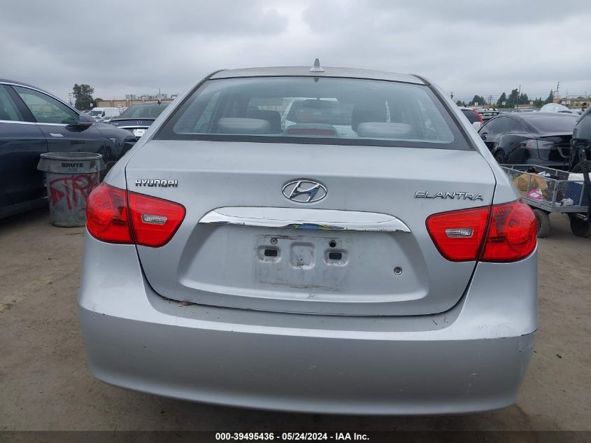 2010 Hyundai Elantra Gls VIN: KMHDU4AD1AU991696 Lot: 39495436