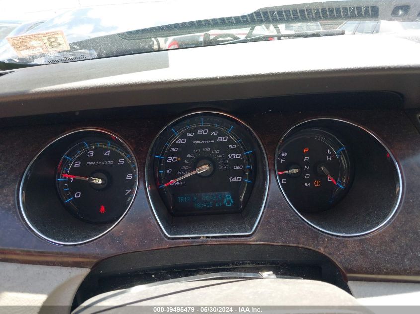 2012 Ford Taurus Sel VIN: 1FAHP2EW5CG115802 Lot: 39495479