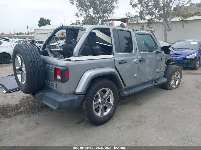 2020 Jeep Wrangler Unlimited Sahara 4X4 VIN: 1C4HJXEN0LW213383 Lot: 39495480