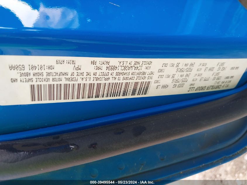 2012 Jeep Wrangler Sport VIN: 1C4AJWAG8CL148934 Lot: 39495544