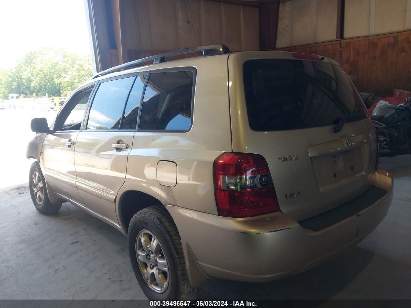 2004 Toyota Highlander V6 VIN: JTEEP21A940019202 Lot: 39495547