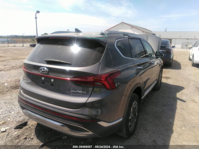 2022 Hyundai Santa Fe Hybrid Blue VIN: KM8S2DA17NU020470 Lot: 39495557